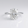 Oval Diamond Solitaire Ring