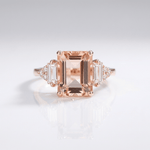 Silver Diamond Trio Ring