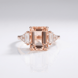 Silver Diamond Trio Ring