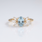 Gold Aquamarine Marquise Ring