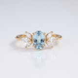 Gold Aquamarine Marquise Ring