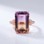Rose Gold Ametrine Ring