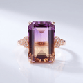 Rose Gold Ametrine Ring