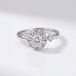 Diamond Cluster Ring - (Adjustable)