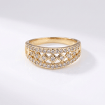 Gold Pave Band Ring