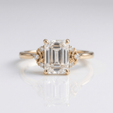 Silver Baguette Diamond Ring