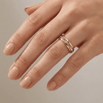 Colourful Crystal Eternity Band Ring