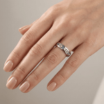 Colourful Crystal Eternity Band Ring