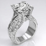 Silver Diamond Glamour Ring