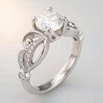 Silver Zirconia Infinity Love Ring