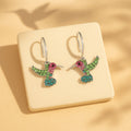 Colourful Hummingbird Sparkle Earrings