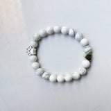 Natural Gemstone Bracelet with Paw & Heart Charm – Handcrafted Design