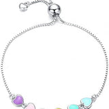 Sterling Silver Paw Print Bracelet – Adjustable Fit