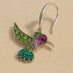 Colourful Hummingbird Sparkle Earrings