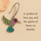 Colourful Hummingbird Sparkle Earrings