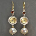 Vintage Exquisite Round White Pearl Earrings