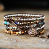 Handmade Natural Jasper Wrap Bracelet