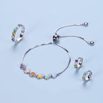 Sterling Silver Paw Print Bracelet – Adjustable Fit