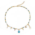 Intense Opal & Pearl Necklace