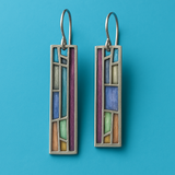 Vintage Colourful Silver Earrings