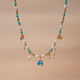 Intense Opal & Pearl Necklace