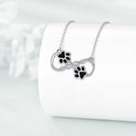 Infinity Symbol Pendant Necklace with Zirconia