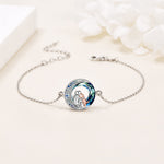 Sterling Silver Adjustable Dog Charm Bracelet