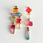 Vintage Colourful Cocktail Dangling Earrings