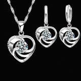 Timeless Heart Necklace and Earrings Set