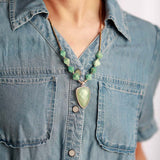 Adoring Amazonite Pendant Necklace