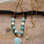 Adoring Amazonite Pendant Necklace