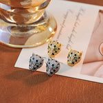 Colourful Leopard Crystal Statement Earrings