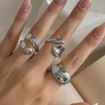 Baroque Pearl Flower Ring Collection