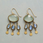 Vintage Colourful Rain Stones Earrings