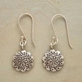 Vintage Silver Mandala Earrings