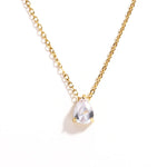Crystal Teardrop Birthstone Necklace