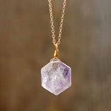 Hexagon Pendant Necklace