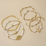 Bohemian Starfish Beach Bracelet Set