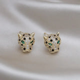Colourful Leopard Crystal Statement Earrings