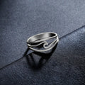 Ocean Wave Ring in Gold