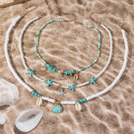 Bohemian Ocean Shell Layered Necklace