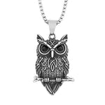 Vintage Owl Wisdom Pendant Necklace