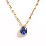Crystal Teardrop Birthstone Necklace