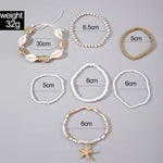 Bohemian Shell Beach Bracelet Set