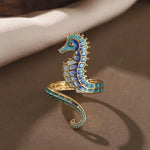 Ocean Dreams Seahorse Adjustable Ring