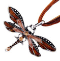 Crystal Dragonfly Pendant Necklace