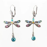 Elegant Carved Dragonfly Earrings