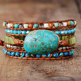 Ocean Jasper Wrap Bracelet