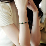 Enchanted Garden Green Crystal Bracelet