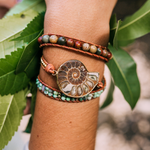Ammonite Fossil Bracelet
